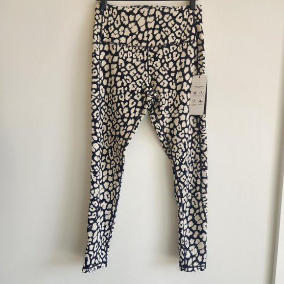GLYDER LEGGINGS  / WORKOUT LEGGINGS IN CONTRAST LEOPARD - Picture 1 of 8